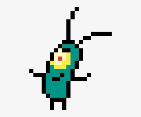 Планктон по клеточкам в тетради