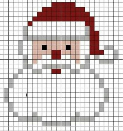 Новогодние пиксель арты