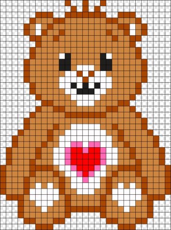 Рисование по клеткам животные