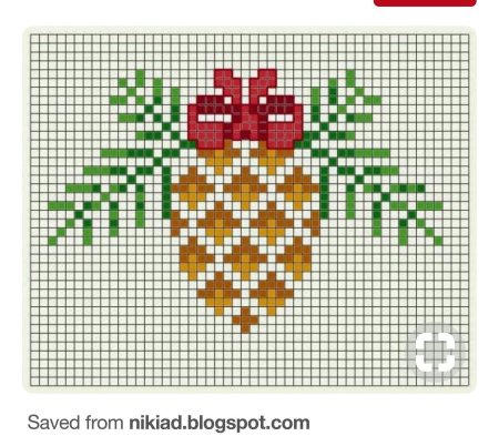 Рисунки по клеточкам новогодние