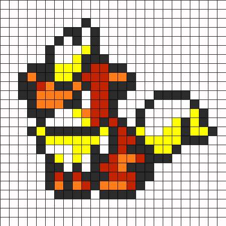 Покемоны по клеточкам в тетради