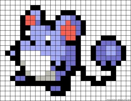 Покемоны по клеточкам небольшие