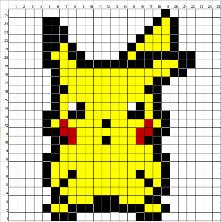 Пикачу Pixel Art
