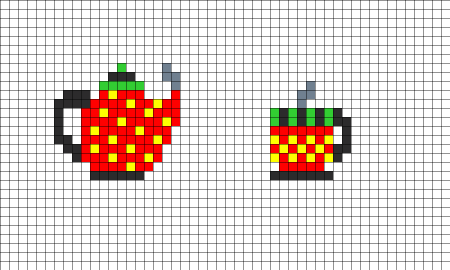 Рисунки по клеточкам небольшие