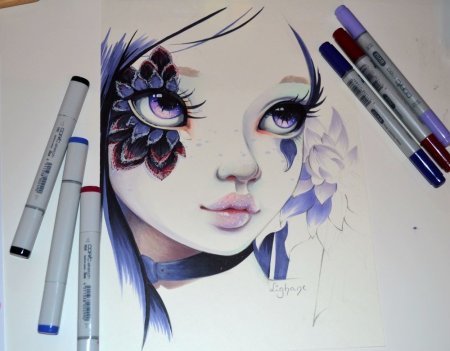 Копик маркерами Lighane Драконий глаз