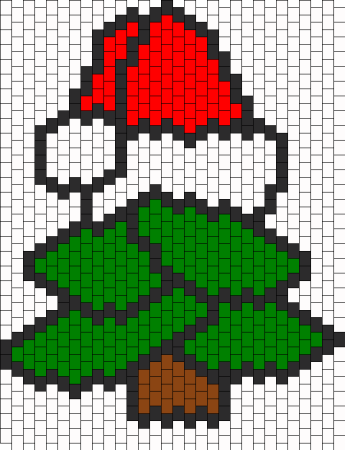 Новогодние рисунки по клеткам