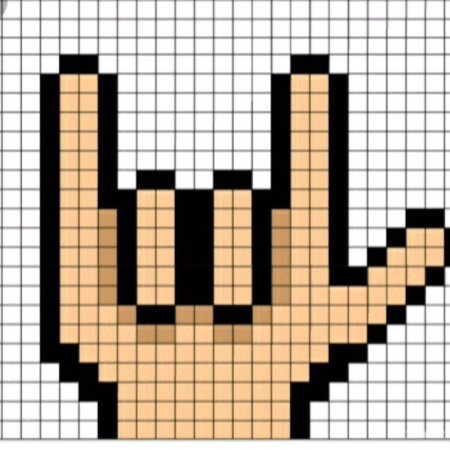 Рисунки по клеточкам руки