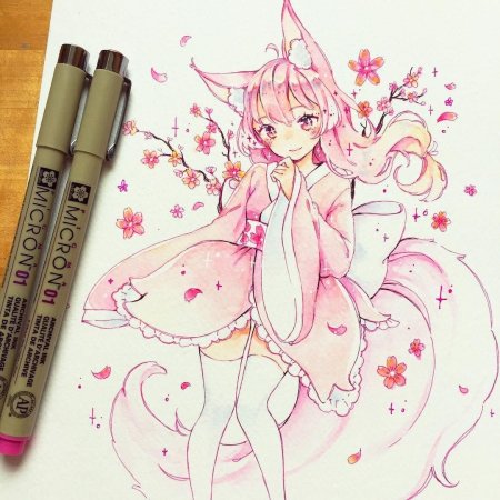 Аниме фломастерами