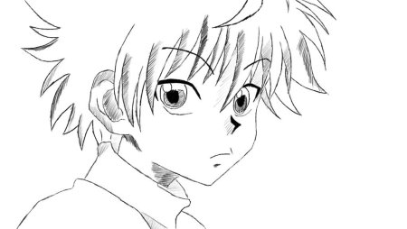 Раскраска аниме Хантер х Хантер Киллуа