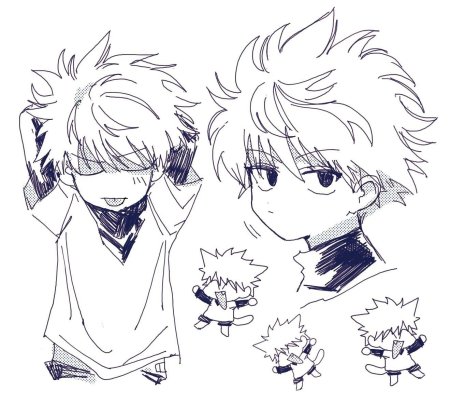 Киллуа Хантер рисунок