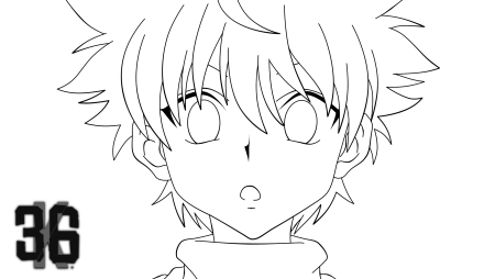 Раскраски аниме Киллуа