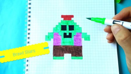 Рисование спайка по клеточкам