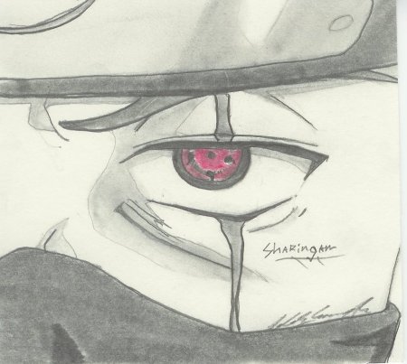 Шаринган Итачи для срисовки