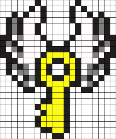 Рисование по клеточкам Гарри Поттер