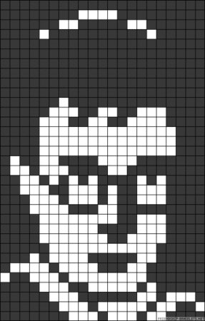 Рисунки по клеточкам Гарри Поттер