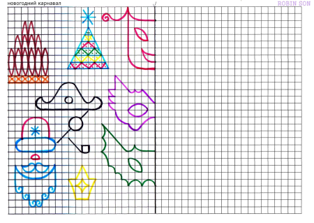 Узоры по клеточкам