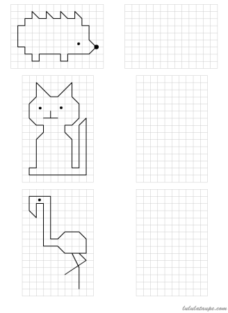 Рисование по клеточкам для детей