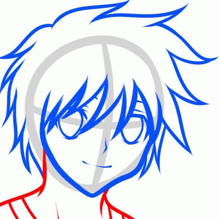 Срисовать аниме мальчики