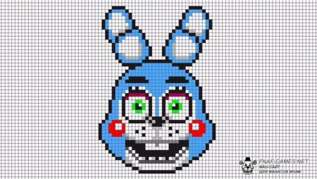 Рисунки по клеточкам Фредди