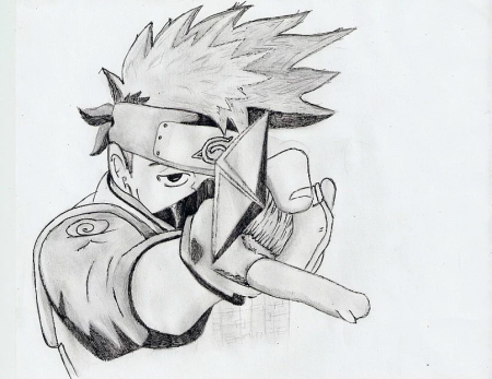 Наруто рисунок карандашом