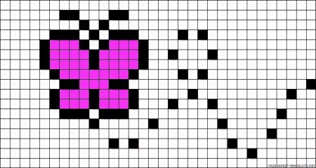 Рисунки по клеточкам маленькие