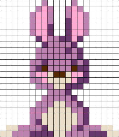 Рисунки по клеточкам заяц