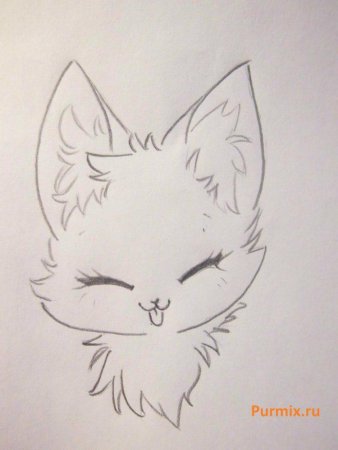 Лёгкие рисунки аниме животных