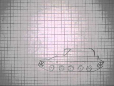 Схема вышивки танк