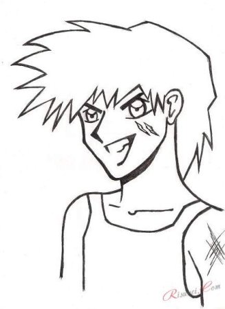 Аниме мальчики для срисовки для начинающих