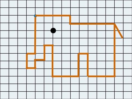 Графический диктант слон