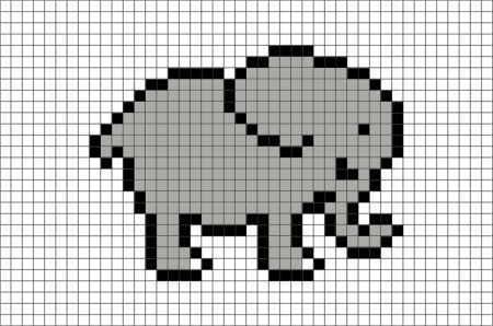 Слоник по пикселям