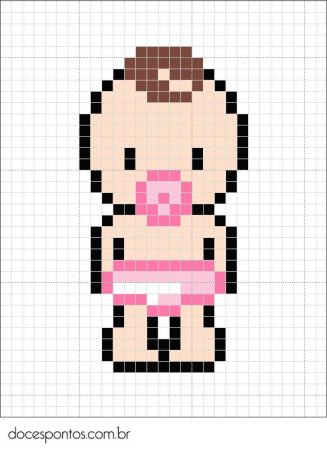 Рисование по клеточкам для девочек