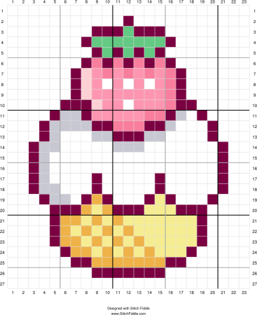 Яблоко в клеточку