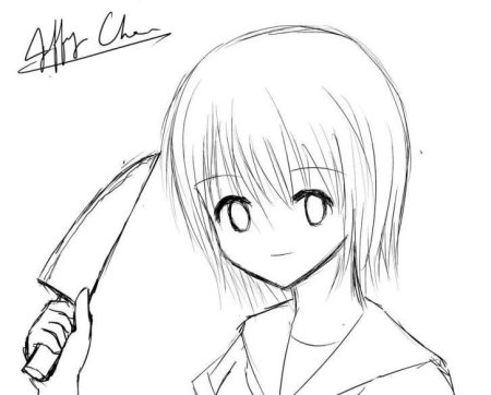 Аниме рисунки для срисовки для начинающих