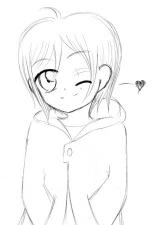 Аниме картинки для срисовки