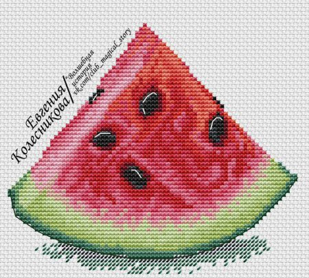 Арбуз по клеточкам