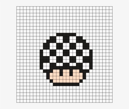 Рисунки по клеточкам гриб