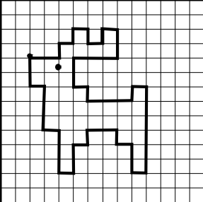 Графический диктант Олененок