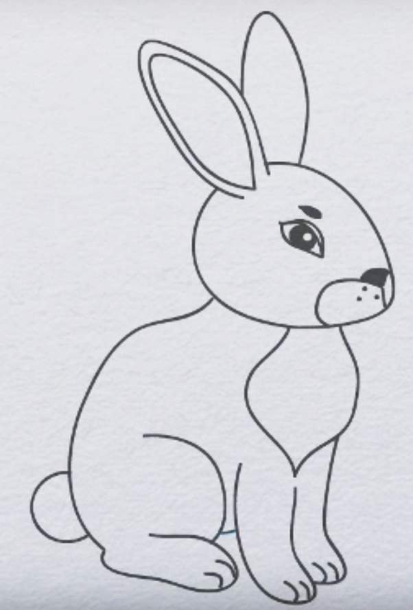 Животные рисунки легко нарисовать. Рисование зайчика. Рисунки легко. Рисование зайца. Рисунки Карандашов лиц детей.