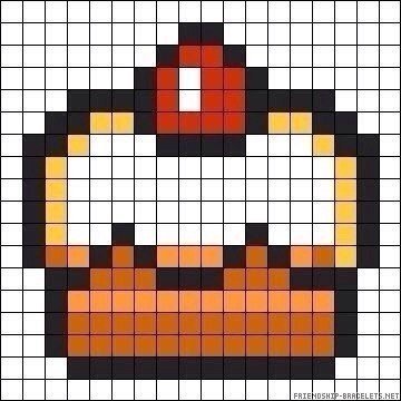Тортик по клеточкам маленький