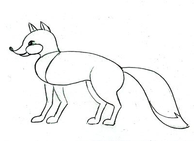 Как нарисовать лису