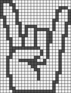 Рисование по клеткам руки