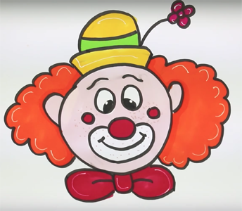 Рисование клоун средняя группа