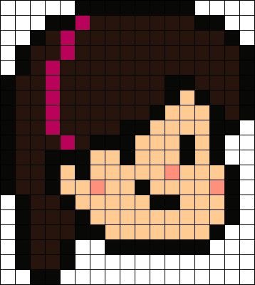 Рисунки по клеточкам девочки