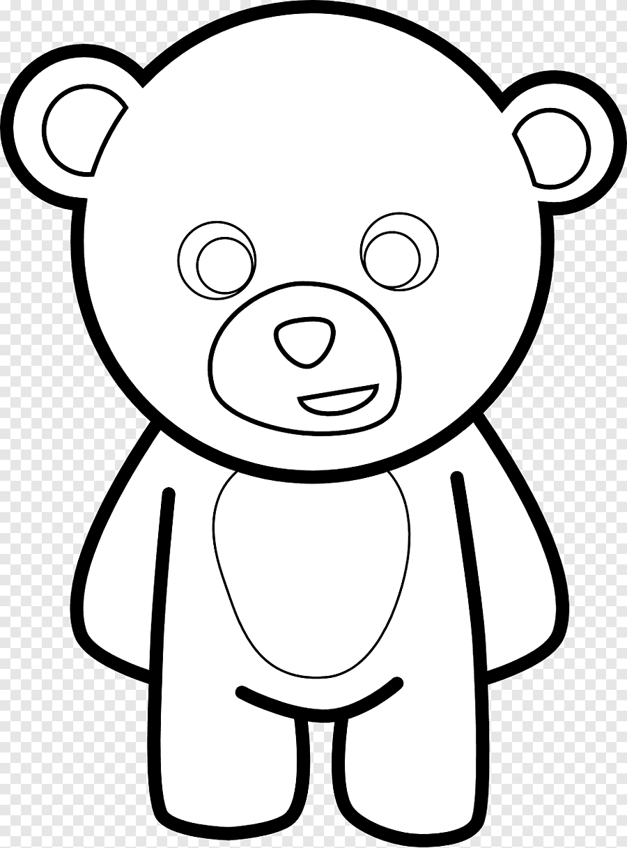 Медведь рисунок карандашом для детей легкий