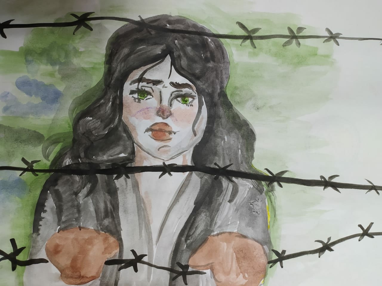 Рисунок на тему Холокоста легкие
