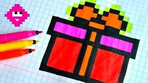 Рисовать маме подарок по клеточкам