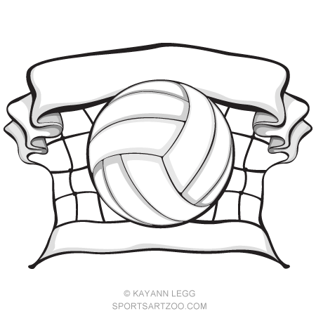 Пионербол раскраска