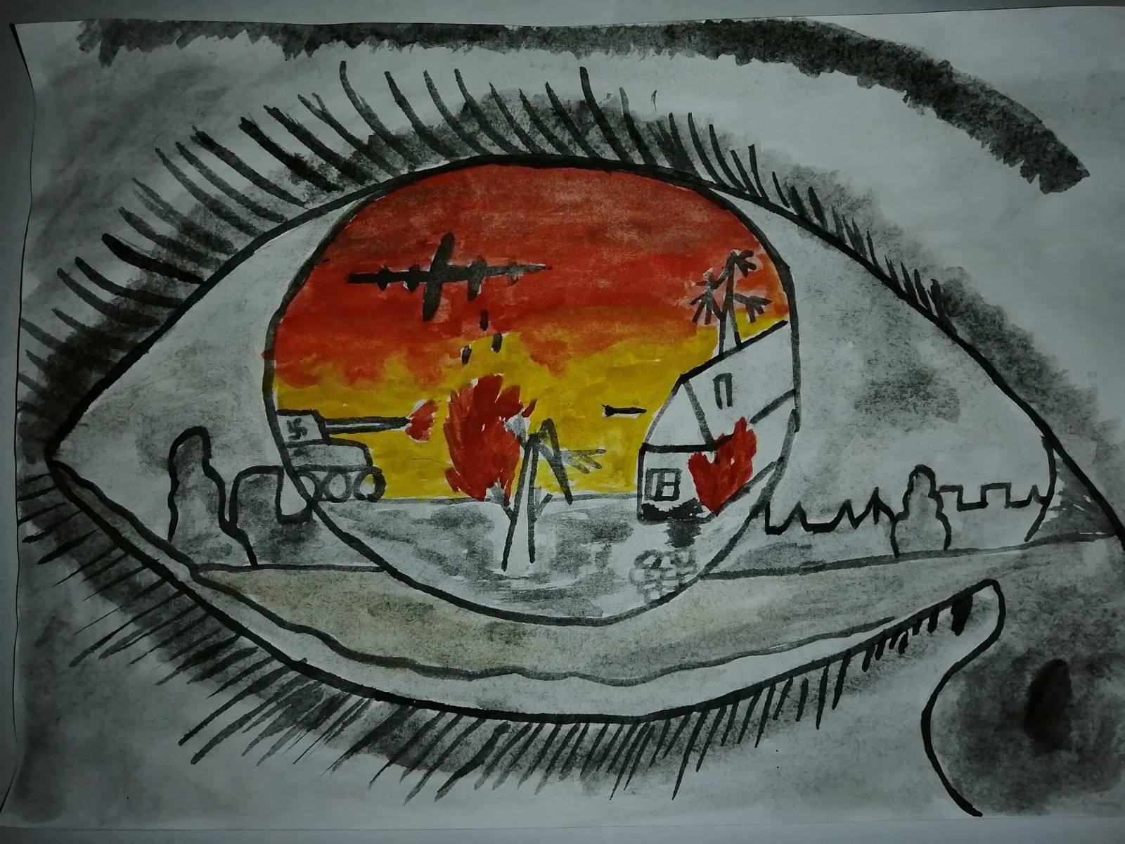 Война глазами детей рисование