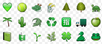 Наклейки зеленые